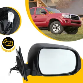 Wq-tcm-045-r Wenqi Right Power Mirror Passenger With Manual Folding Fit For 2005-2011 Toyota Tacoma