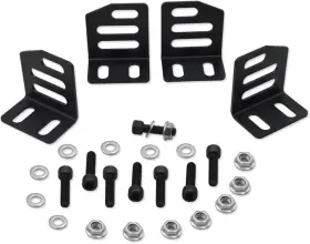 Wsays 712396498896 Universal Super Low Down Side Adjustable Mount Brackets Compatible With Black