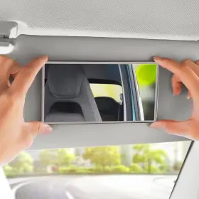 Wsiwzai 727370511539 Car Sun Visor Vanity Mirror Stainless Steel Auto Makeup Unbreakable Re