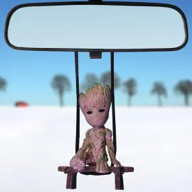 Dz006-gl Wyjs Car Swing Ornament Mirror Hanging Interior Accessory For Rear View
