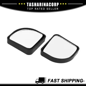 X Autohaux 726215656428 Piece Of 2 Adhesive Wide Angle Convex Car Reverse Rearview Blind Spot Mirror
