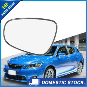 Ga-le1102 X Autohaux Car Rearview Mirror Glass Heated 1 Piece For Lexus Ct200h 11-17 Left
