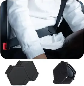 Ajt-1 Yuoyar 2 Packs Car Seat Belt Clips - Universal Leather Seatbelt Adjuster