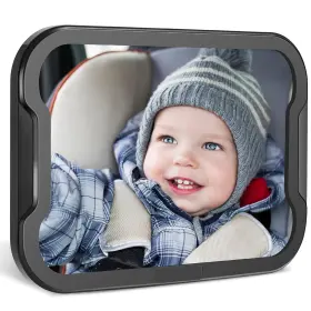 Zbm4-aux-1 Zacro Baby Car Mirror Shatter-proof Acrylic 1 Count Pack Of Black