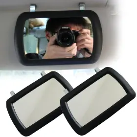 Cyz-2158 Zwzcyz 2 Pack Clip-on Visor Mirror Car Sun Hd Vanity Mirro