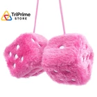 Ygmoner Pink Fuzzy Dice For Car Rear View Mirror, Pair Of 2.75" Plush New. Price: $16.58.