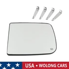 Front Lh Driver Side Heated Trailer Tow Mirror Glass For Ram 2500 3500 2015-2018 New. Price: $21.68.