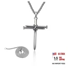 Cross Pendant For Car Rearview Mirror, 3 Nails Metal Sliver New. Price: $19.92.