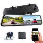4K Front 1080P Wifi Gps Car Dvr Dash 12" Touch Rearview Mirror Camera New. Price: $94.99.