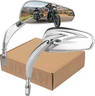 Chrome Motorcycle Rear View Mirrors For Sportster Road King Electra Glide, 82-24 New. Price: $64.81.