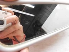 Has Scratch 2014 Audi Q5 Gray Rear View Mirror Oem E1010810/ DC0004 Used. Price: $65.00.