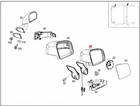 Genuine Mercedes W463 G-class Mirror Outer 46381070169197 New. Price: $1442.58.