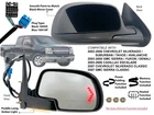 Mirror For Silverado Sierra 2003-2006 Power Folding Memory Puddle Passenger Side New. Price: $118.99.