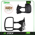 Black Manual Side View Towing Mirrors Pair 99-16 Ford F250 Super Duty New. Price: $94.98.