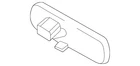 Genuine Mitsubishi Mirror Inside 96321W000P New. Price: $399.15.