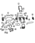 Genuine Mopar Applique Bezel 68489746AA New. Price: $68.11.