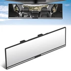 11" X 3" Universal Flat Panoramic Wide Angle Black Rear View Mirror Glass New. Price: $16.70.
