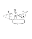 Genuine Mopar Mirror Cover Lower Right 6PA30DX9AA New. Price: $44.52.