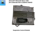 23135951 2014 2015 Silverado Sierra Suspension Chassis Control Module Oem Used. Price: $69.00.