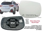 Mirror Glass 2019-2023 Subaru Crosstrek 19-24 Forester Heated Passenger Side New. Price: $29.99.