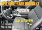Ford F150 New Takeoff Black Leather Cover Dark Brown Pipe 2021-2026. Price: $359.99.