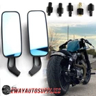 Black Motorcycle Rectangle Mirrors For Harley Softail Sportster Chopper Bobber New. Price: $24.99.