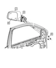 Genuine Mopar Outside Rear-view Mirror Right 5SH44DX8AF New. Price: $408.33.