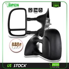 Pair Tow Mirrors 99-16 Ford F250-F550 Truck Black Manual Side View New. Price: $94.98.