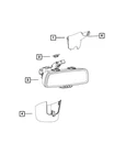 Genuine Mopar Inside Rear View Mirror 68289786AB New. Price: $427.53.