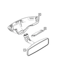Genuine Mopar Inside Rear View Mirror 7TN78LXHAA New. Price: $178.18.