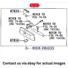 2002 Lexus LS430 Interior Rear View Mirror Assembly Used Oem 8781050120B0. Price: $209.99.