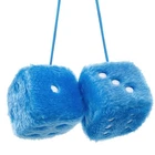 Ygmoner Blue Fuzzy Dice For Car Rear View Mirror, Pair Of 2.75" Plush Re... New. Price: $14.34.