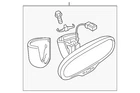 Genuine Audi Interior Rear View Mirror 4KE-857-511-D-9B9 New. Price: $1021.93.
