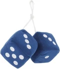 United Pacific C5038B 3-IN X Classic Fuzzy Dice Blue 1 New. Price: $10.00.