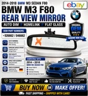 14-18 Bmw M3 Sedan F80 Rear View Mirror Oem Auto Dim Homelink 026662/046662 W1 Used. Price: $89.99.