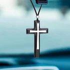 Cross For Car Hanging, Wood Charms Rear View Mirror, New. Price: $11.86.