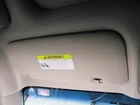 Hyundai Genesis 2015 Left Sun Visor Used 0443. Price: $129.98.