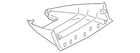 Genuine Volkswagen Trim Cover 3CN-868-437-ZA2 New. Price: $11.52.