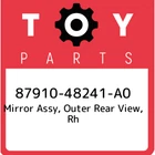 87910-48241-A0 Toyota Mirror Assy, Outer Rear View, Rh 8791048241A0, New Genuine. Price: $1289.31.