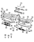Genuine Mopar Fascia Support Bracket Right 68166064AA New. Price: $27.05.