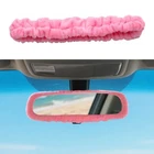 Elastic Plush Auto Mirror Protector, Universal Soft Car Pink New. Price: $8.50.