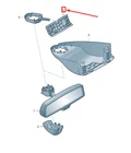 New Vw Touareg MK2 Interior Mirror Cover 7P685718595T 7P6-857-185-95T. Price: $38.00.