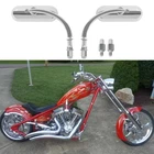 Chrome Oval Motorcycle Rearview Mirrors For Big K-9 Bulldog Pitbull Chopper New. Price: $34.30.