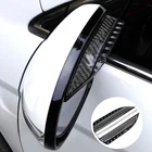 2PCS Rearview Mirror Visor Guard, Carbon Fiber Rain-proof Sun Black New. Price: $17.75.