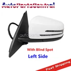White Driver Left Side Mirror W/ Blind Spot For Mercedes GLA250 GLA45 13-20 New. Price: $94.04.