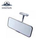 Universal 2.5" X 6" Rear View Mirror With Stainless Steel Rim Backing Plate Brand. Price: $45.51.