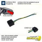 2007-2013 Silverado Sierra Interior Rear View Mirror Wiring Harness Plug 4 Wire Used. Price: $16.03.