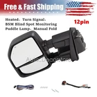 2017-2022 Ford F-250 F-350 Left Front Door Side View Mirror Signal Bsm New. Price: $198.00.