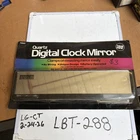 Quartz Digital Clock Rear View Mirror 72227 With Nos Clamps New. Price: $13.50.