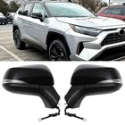 Pair Black Power Heated Mirror W/ Turn Signal Bsm For Toyota RAV4 2019-2025 New. Price: $110.99.
